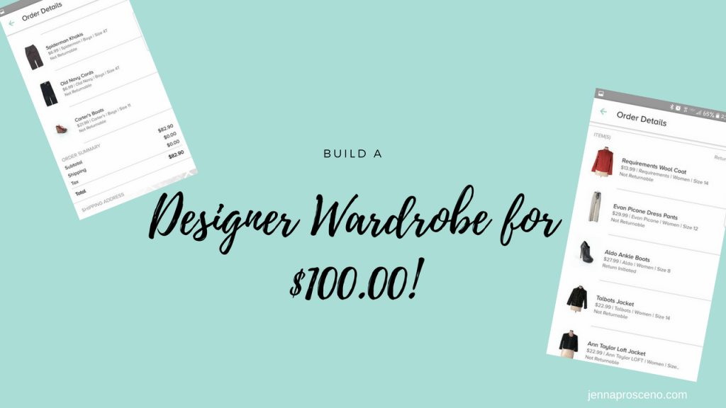 Build A Designer Wardrobe For&nbsp;$100.00!