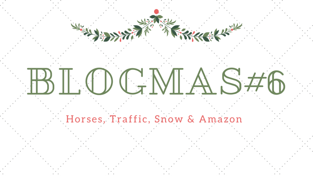 Blogmas #6: Horses, Traffic, Snow &&nbsp;Amazon